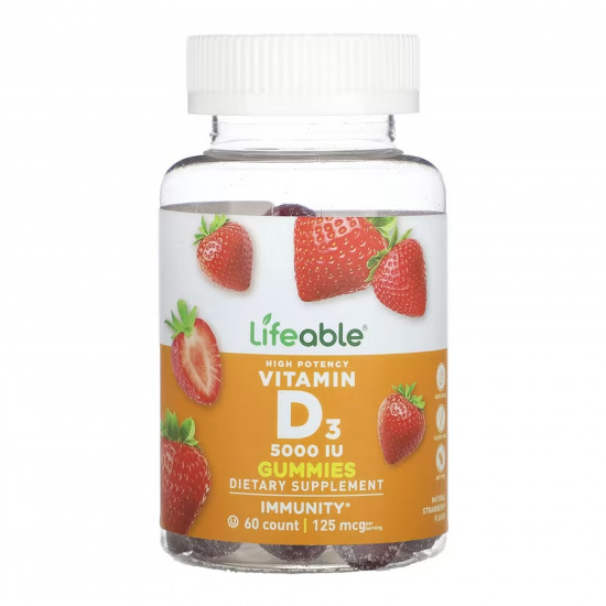 Lifeable Vitamin D 5,000 IU Adult - 60 gummies (До 08.26) 2023-10-7689