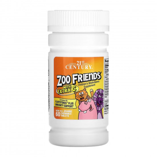 21st Century Zoo Friends Multi with Extra C - 60 chewable tabs 100-85-3175286-20