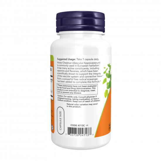 Now Foods Horse Chestnut 300mg - 90 vcaps 2023-10-2830