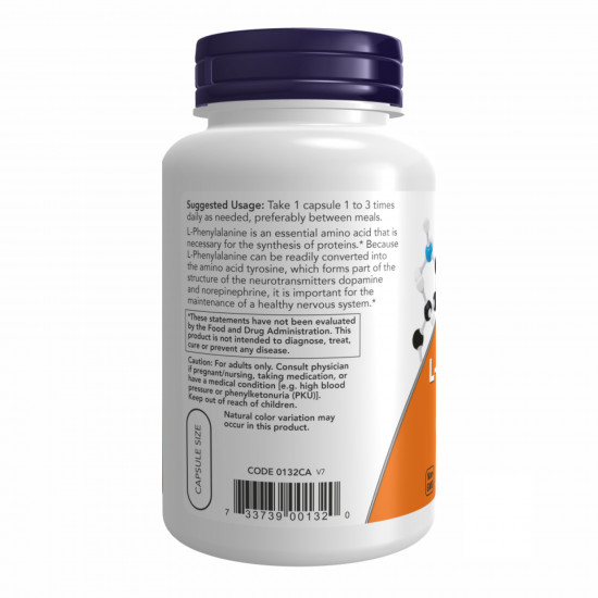 Now Foods L-Phenylalanine 500mg - 120 vcaps 2022-09-1173