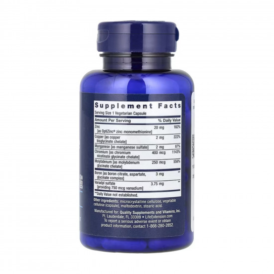 Life Extension Only Trace Minerals - 90 vcaps 2023-10-3214