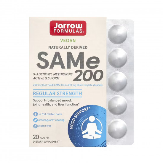 Jarrow Formulas SAM-e 200 - 20 tabs 2023-10-7156