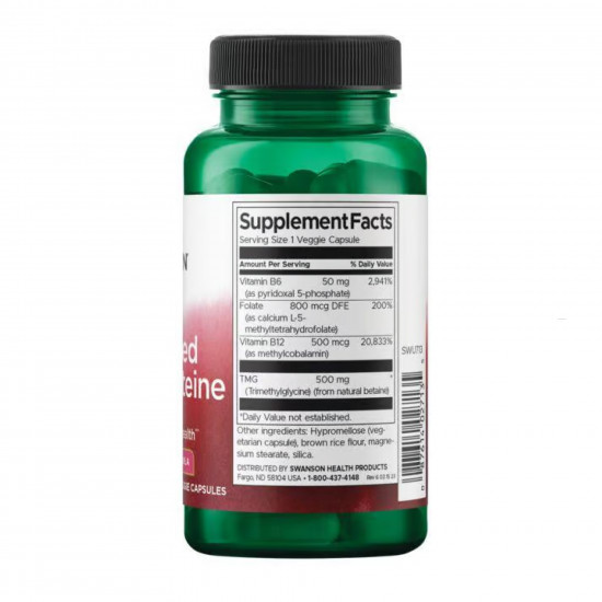 Swanson Activated Homocysteine - 60 vcaps 2023-10-2731