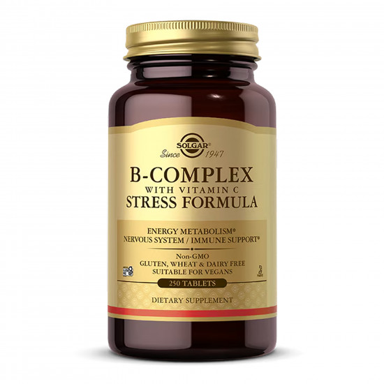Solgar B-Complex with Vitamin C Stress Formula - 250 tabs 2023-10-5652