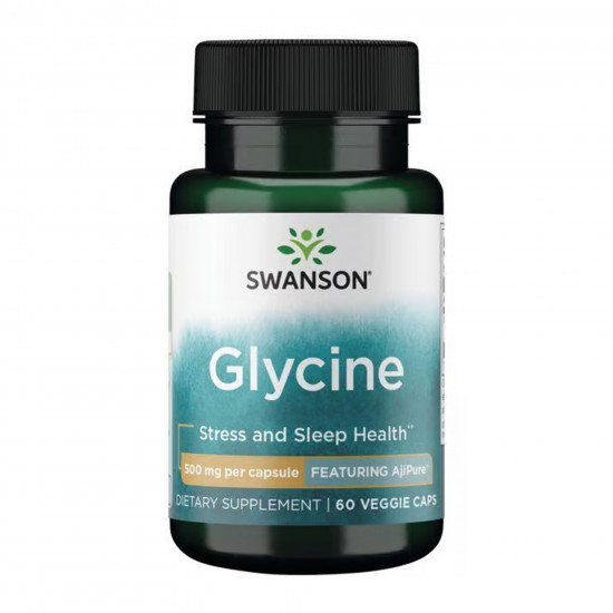 Swanson Glycine 500mg - 60 vcaps 2023-10-5873