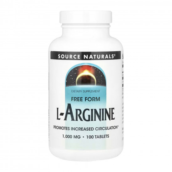 Source Naturals L-Arginine 1000 mg - 100 tabs 2023-10-6148