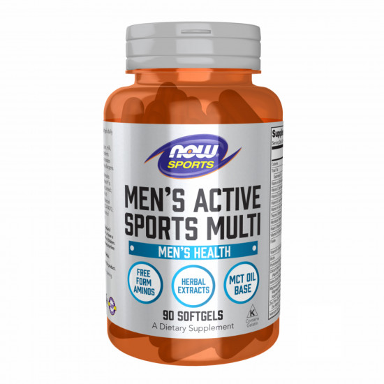 Now Foods Men's Active Sports Multi - 90 softgels (Пошкоджена банка) 2024-11-0290