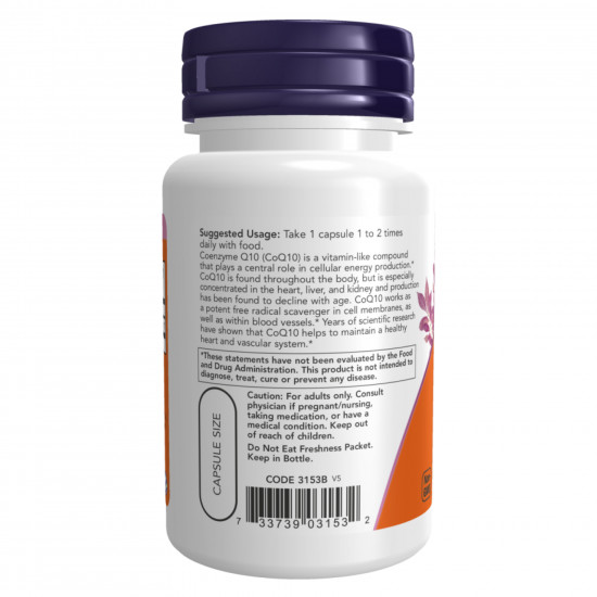 Now Foods CoQ10 60mg - 60vcaps 100-82-2379011-20
