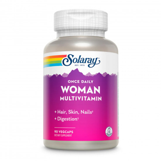 Solaray Once Daily Woman Multi-Vitamin - 90 vcaps 2023-10-2419 Solaray Once Daily Woman Multi-Vitamin - 90 vcaps 2023-10-2419