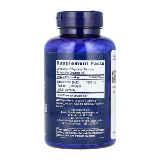 Life Extension Optimized Garlic - 200 vcaps 2023-10-5204