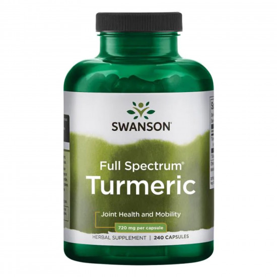 Swanson Turmeric 720 mg - 240 Caps 100-14-2769848-20 Swanson Turmeric 720 mg - 240 Caps 100-14-2769848-20