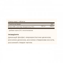 Vitamin B6 100mg - 100 tabs