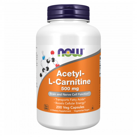 Now Foods Acetyl L-Carnitine 500mg - 200 vcaps 2022-10-0652