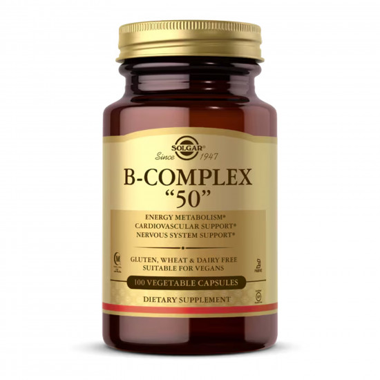 Solgar B-Complex 50 - 100 vcaps 2023-10-5653 Solgar B-Complex 50 - 100 vcaps 2023-10-5653