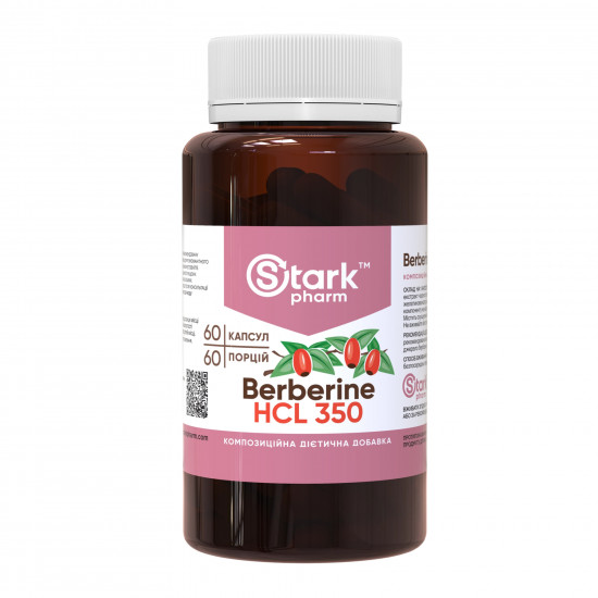 Stark Pharm Berberine HCL 350mg - 60 caps 2023-10-7158
