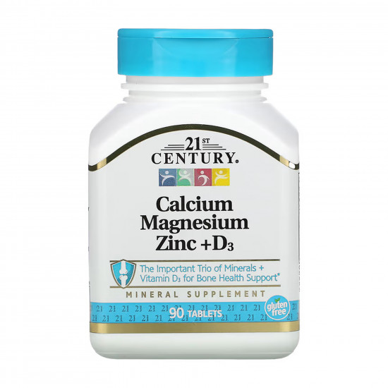 21st Century Cal Mag Zinc + D - 90 tabs 100-77-6130050-20