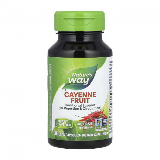 Nature's Way Cayenne Pepper - 100 vcaps 2023-10-6389 Nature's Way Cayenne Pepper - 100 vcaps 2023-10-6389