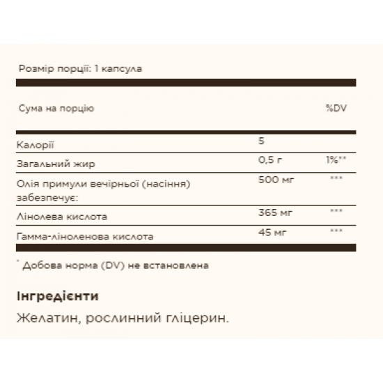 Solgar Evening Primrose Oil 500mg - 180 softgels 2022-10-1525