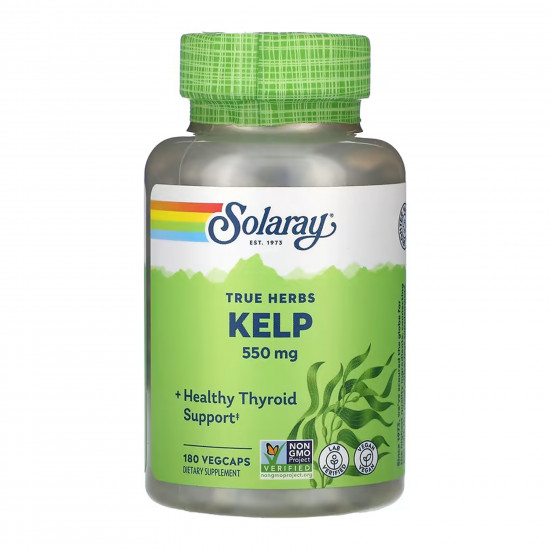 Solaray Kelp 550mg - 180 vcaps 2023-10-6772