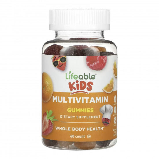 Lifeable Multivitamin Kids - 60 gummies 2023-10-7284