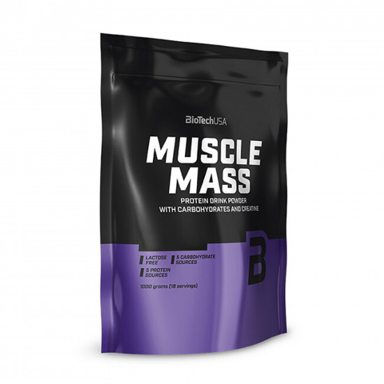 Biotech Muscle Mass - 1000g Vanilla 100-46-1900935-20 Biotech Muscle Mass - 1000g Vanilla 100-46-1900935-20
