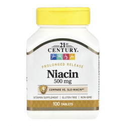 Niacin 500 mg - 100 tabs