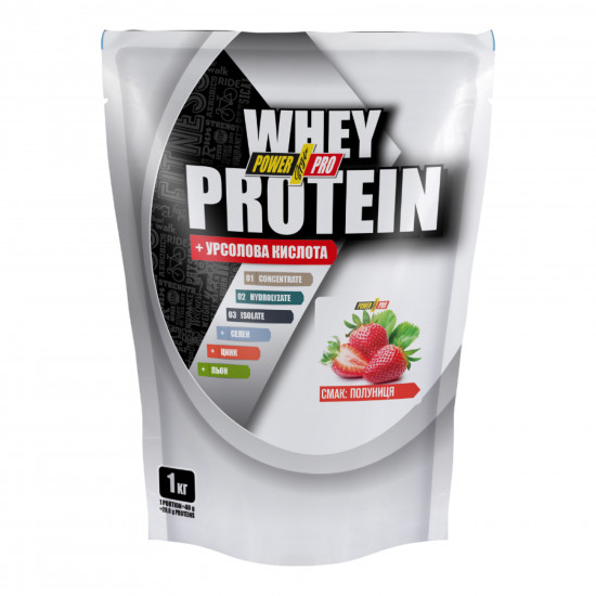 Power Pro Whey Protein - 1000g Strawberry (Пошкоджена упаковка) 2024-11-0510