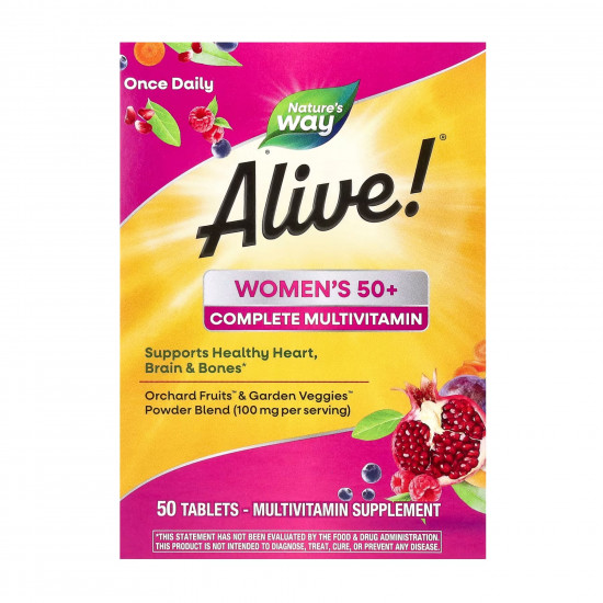 Natures Way Womens 50+ Complete Multivitamin - 50 tabs 2022-10-1717 Natures Way Womens 50+ Complete Multivitamin - 50 tabs 2022-10-1717