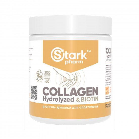 Stark Pharm Collagen Hydrolyzed Biotin - 300 caps 2022-09-09895 Stark Pharm Collagen Hydrolyzed Biotin - 300 caps 2022-09-09895