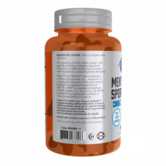 Now Foods Men's Active Sports Multi - 90 softgels 100-77-5227223-20