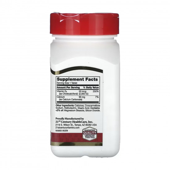 21st Century D3 50 mcg (2000 IU) - 250 tabs 2023-10-7048