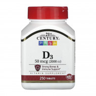 D3 50 mcg (2000 IU) - 250 tabs