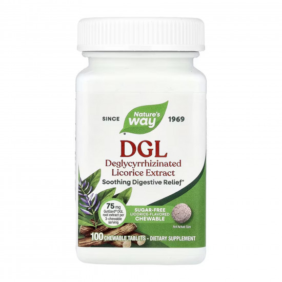 Nature's Way DGL (Sugar Free) - 100 tabs 2023-10-6852