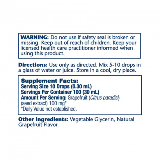 Solaray Grapefruit Seed Extract 100mg - 30ml 2023-10-4420