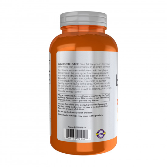 Now Foods L-Ornithine Powder - 227g 2023-10-4529