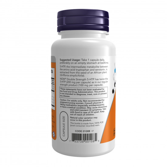 Now Foods 5-HTP 200mg - 120 vcaps 2022-10-0653