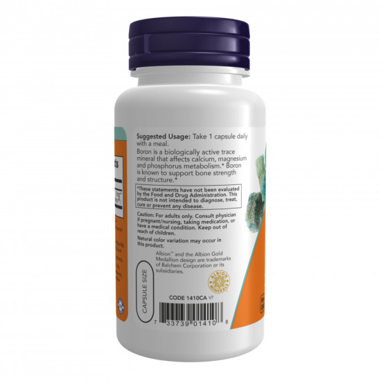 Now Foods Boron 3 mg - 250 vcaps 2022-10-2582