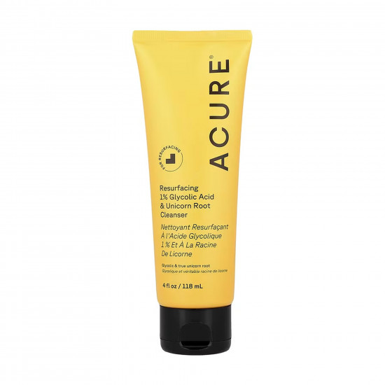 Acure Resurfacing 1% Glycolic Acid & Unicorn Root Cleanser - 118 ml 2023-10-5450 Acure Resurfacing 1% Glycolic Acid & Unicorn Root Cleanser - 118 ml 2023-10-5450