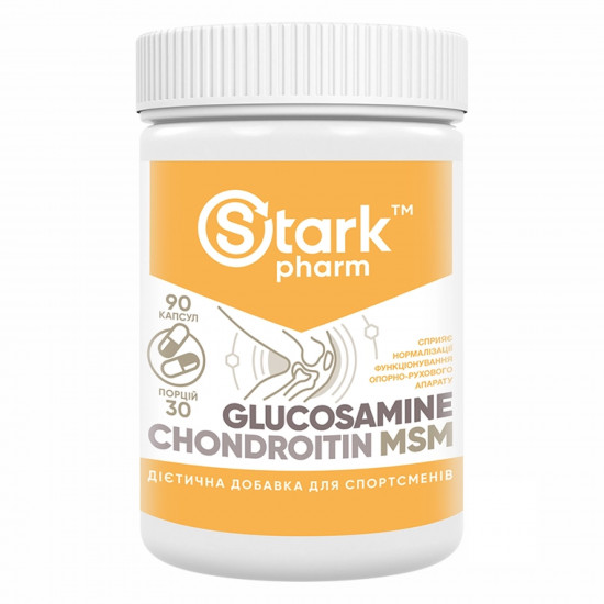 Stark Pharm Glucosamine Chondroitin MSM - 90caps 2022-10-0436 Stark Pharm Glucosamine Chondroitin MSM - 90caps 2022-10-0436