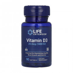 Vitamin D3 25 mcg (1000 IU) - 90 softgels