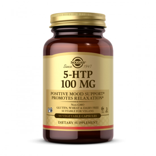 Solgar 5-HTP 100mg - 90 vcaps 2023-10-3708 Solgar 5-HTP 100mg - 90 vcaps 2023-10-3708
