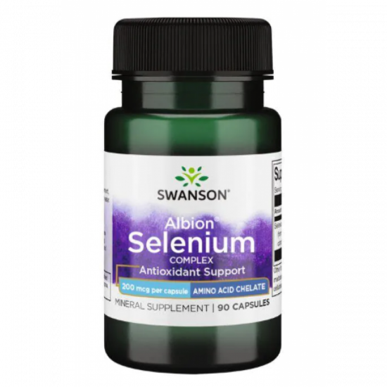 Swanson Chelated Selenium Complex 200 mcg - 90 Caps 100-36-4829190-20 Swanson Chelated Selenium Complex 200 mcg - 90 Caps 100-36-4829190-20