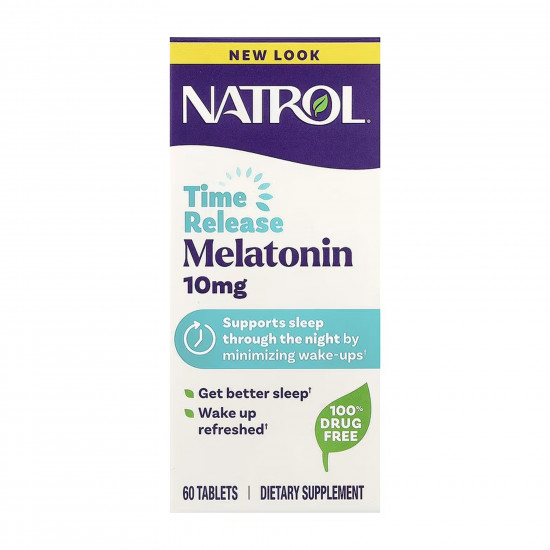 NATROL Advanced Sleep Melatonin 10mg - 60 tab 100-13-0525184-20 NATROL Advanced Sleep Melatonin 10mg - 60 tab 100-13-0525184-20