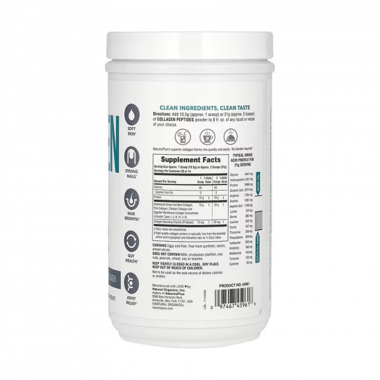Nature's Plus Collagen Peptides Powder - 294g 2023-10-5539