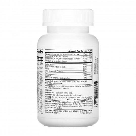 Source Naturals Mega-One™ - 60 tabs (Пошкоджена етикетка) 2024-11-0189