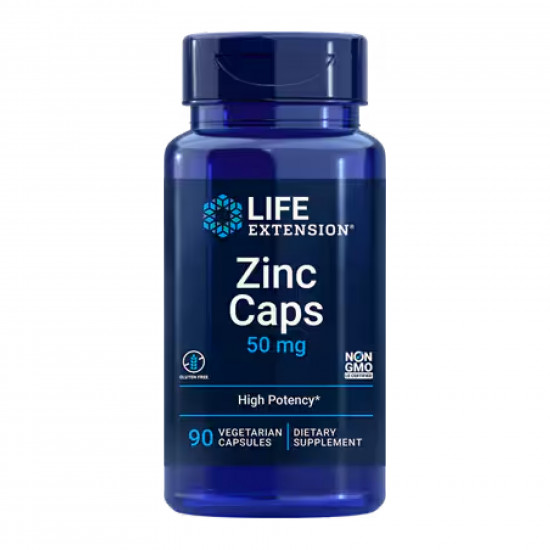 Life Extension Zinc Caps 50mg - 90 veg caps (Пошкоджена банка) 2024-11-0069
