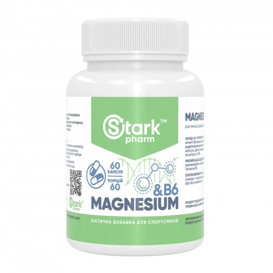 Stark Pharm Stark Magnesium/B6 - 60 caps 100-46-9106322-20 Stark Pharm Stark Magnesium/B6 - 60 caps 100-46-9106322-20