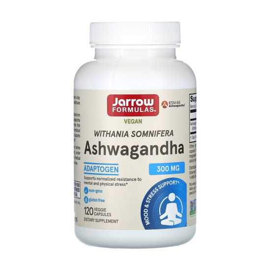 Jarrow Formulas Ashwagandha 300mg - 120 vcaps 2023-10-5589 Jarrow Formulas Ashwagandha 300mg - 120 vcaps 2023-10-5589