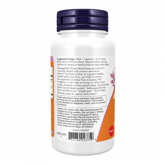 Now Foods Ashwagandha Stress Relief - 60 vcaps 2022-10-1651