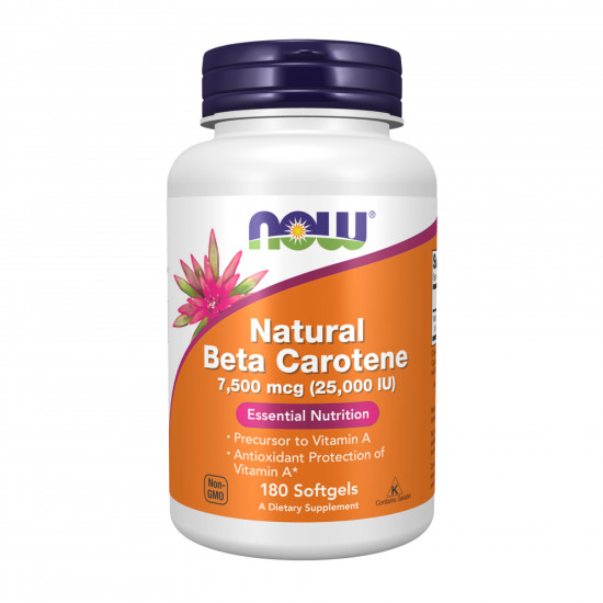 Beta Carotene Natural 7500mcg 25000IU - 180 softgels Beta Carotene Natural 7500mcg 25000IU - 180 softgels